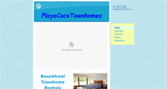 Desktop Screenshot of playacocotownhomes.com